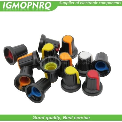 90PCS WH148 potentiometer knob cap Yellow Orange Blue White Red 15X17mm AG2 knob