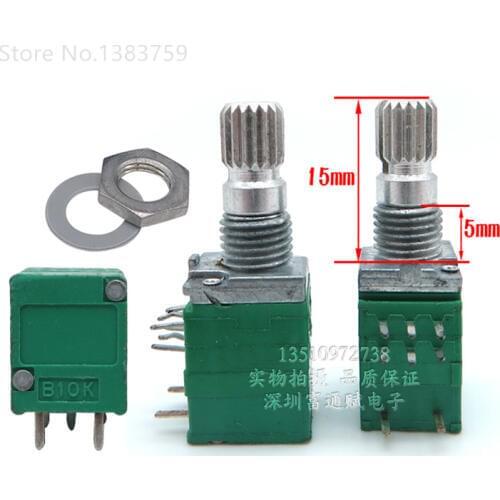 R097 double belt switch B10K sealed high precision 10% volume potentiometer 15mm flower axis