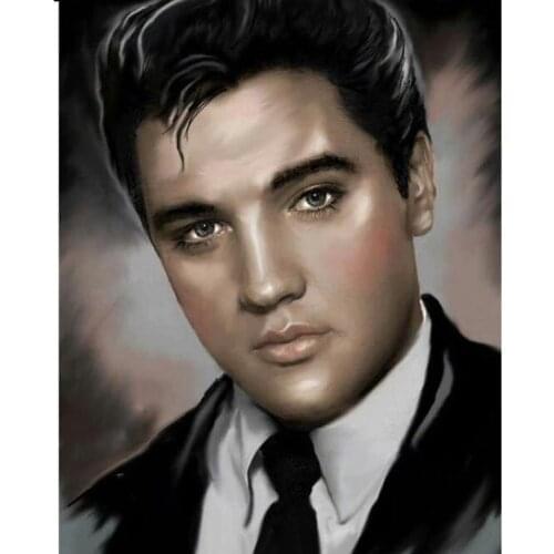 DIY Diamond Painting Cross Stitch Crystal Needlework Diamond Embroidery ELVIS Full Diamond Set Decorative