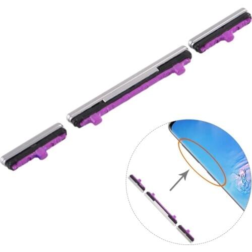 For Samsung Galaxy S10 Volume Power ON / OFF Button Key Set Replacement Part Durable Mobile Phone Accessories Metal Plastic