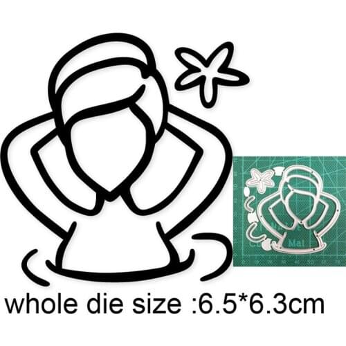 2021 new metal cutting dies cut die mold woman girl stars decoration Scrapbook paper craft knife mould blade punch stencils dies