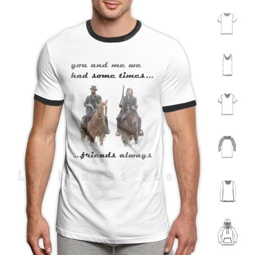 Cullen And Elams Friendship T Shirt Print 100% Cotton New Cool Tee Cullen Bohannon Hell On Wheel Amc Cowboy Shootout