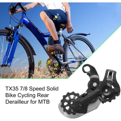 TX35 7/8 Speed Solid Bicycle Cycling Rear Derailleurs Freewheel Derailleur for MTB Bike High Speed Teeth Adjustment
