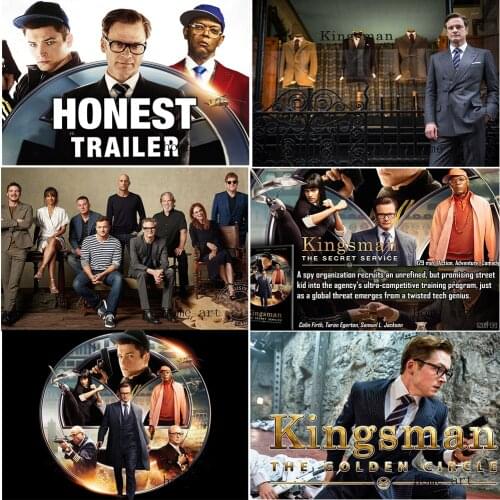 Kingsman movie Poster Clear Image Wall Stickers Home Decoration Good Quality Prints White Coated Paper home art Brand