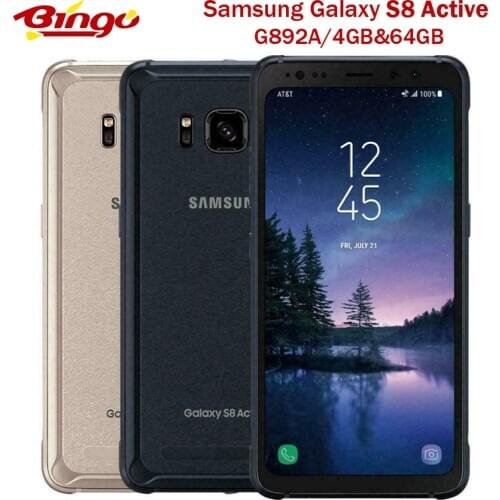 Samsung Galaxy S8 Active G892A Unlocked Mobile Phone Snapdragon 835 Octa Core 5.8" 12MP 4GB&64GB NFC Fingerprint