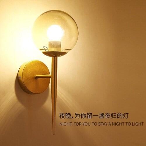 Nordic decoration home light gooseneck crystal wall lights bedroom light rope living room dining room bedroom wall lamp