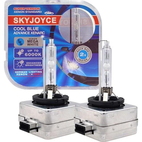 SKYJOYCE 1 Pair Super Bright Headlights D1S D2S D3S D4S Xenon HID Car Bulb 35W 55W Automobiles Headlamps 4300K 5000K 6000K 8000K