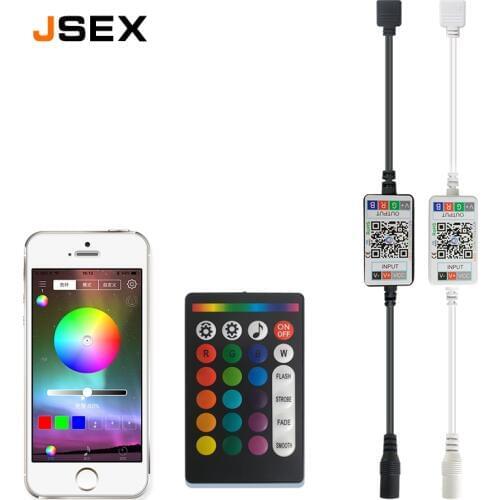 RGB LED RF Controller For Led Strip Light Remote Control DC5-24V RGB Bluetooth Wireless Music Controller For LED Light 5-12V