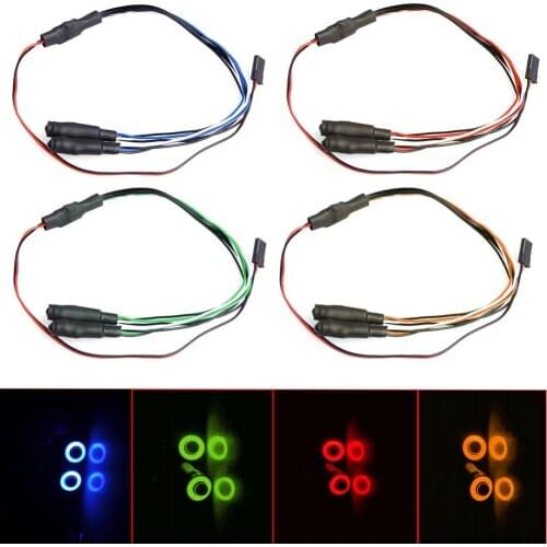 5mm 2 Led Light Angel Demon Eyes LED Headlight Bulb For 1/10 RC Car On-Road Model Drift Cars Parts