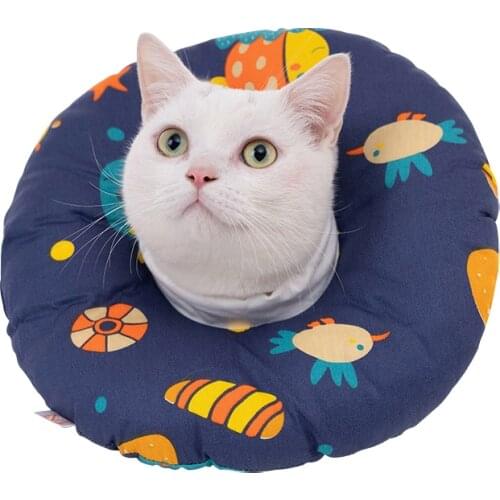 Pet Products Cat Collar Dog Elizabeth Collar Anti Bite Anti Lick Anti Scratch Rabbit Collar Cotton Shame Ring Dog Harness Scarf