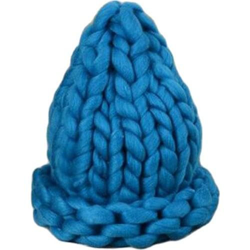 1 Pcs 2015 New Autumn Winter Children Warmmer Knitted Cap Girl And Boy Candy Color Thick wool Hats More Colors