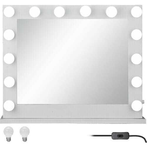 VEVOR Makeup Mirror with Light 80x 65cm Makeup Mirror with 14 Adjustable LED Lights Led Makeup Mirror Light Makeup