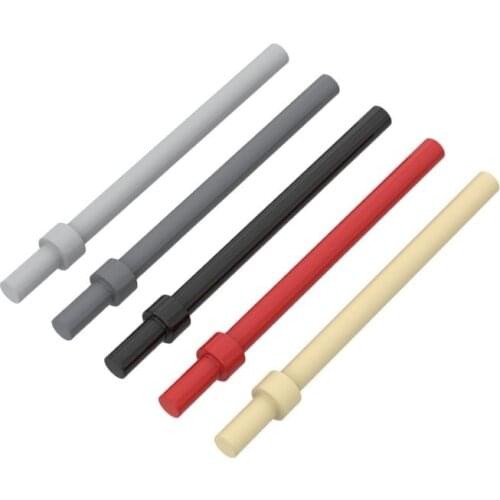 10pcs MOC Parts 63965 18274 Bar 6L with Stop Ring For Building Blocks Parts DIY Brands Educational Toys For children