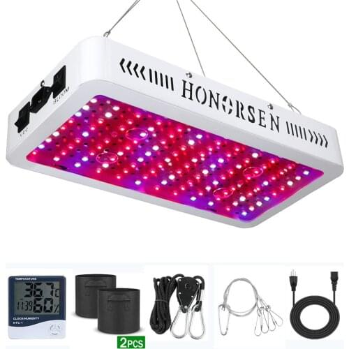 1200W Led Grow Light Full Spectrum with Double Switch Veg and Bloom Growing Lights for Indoor Plants(10W led Chips)