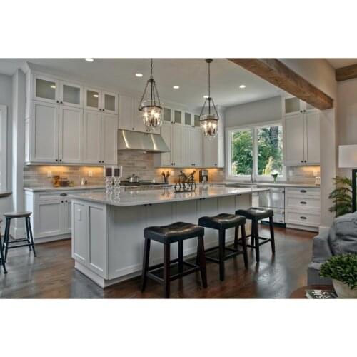 2018 classical shaker style solid wood kitchen cabinets contemporary kitchen furnitures SKC80904