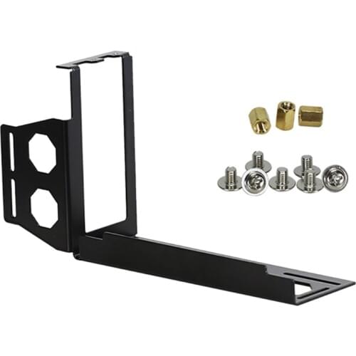 2021 DIY Metal Graphics Cards Vertical Bracket Riser PCI Express Stent Mount Stand