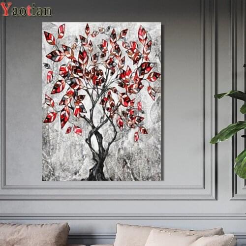 Diamond Art abstract tree diamond painting 3D diamond cross stitch family decoration gift Mosaic Crystal painting Wall Art