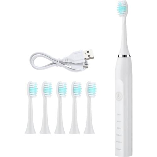 Sonic Toothbrushes for Adults Kid Electric Dental Care Teeth Whitening IPX7 Waterproof Replaceable Stains Remover Waterproof