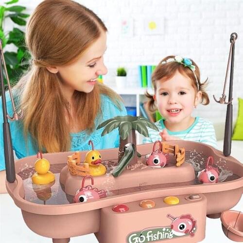 Baby Bathing Toy for Toddlers Montessori Fishing Board Game Children Bath Toys For Kids Boys Girls Water Table Musical Gifts