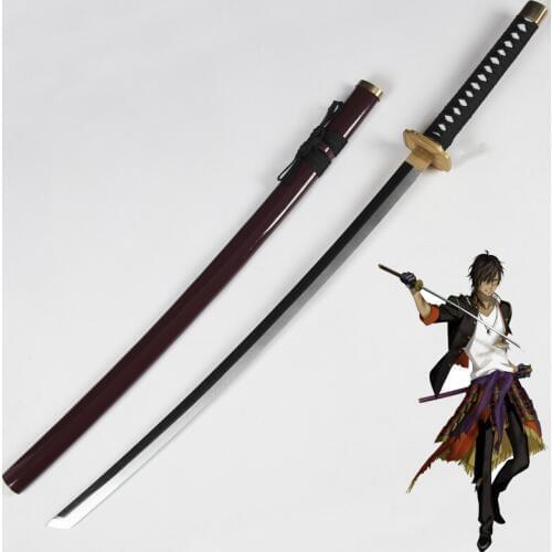 104cm Length Online Game Touken Ranbu Sword Oo Kurikara Katana Cosplay Props Wooden Sword for Halloween Party Event