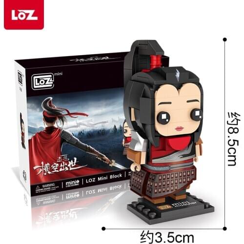 LOZ Limited Edition Movie Co-branded Building Blocks Toys Mulan brickheadz Play Creative toys for children gifts