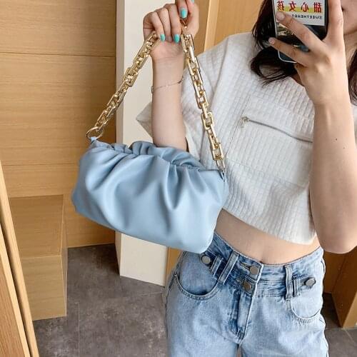 Fashion Soft Leather New Women Designer Handbag Casual Travel Shoulder Messe Cloud Bag Women Bag Elegant Female Tote Bag