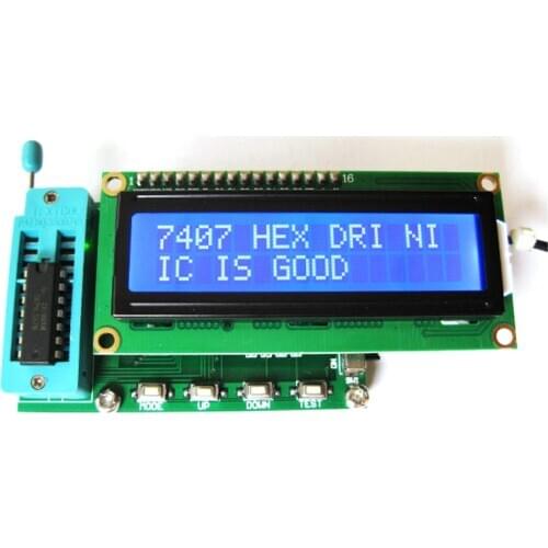 New version Digital integrated circuit tester IC tester 74 Series 40 series IC Logic Gate Testing Integrated Circuit Checker