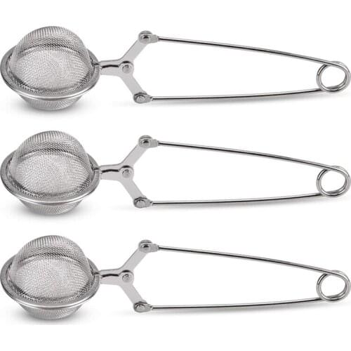 New Tea Strainer, 3 Pack Premium Stainless Steel Tea Strainer with Handle for Loose Leaf Tea Fine Mesh Tea Balls Filter