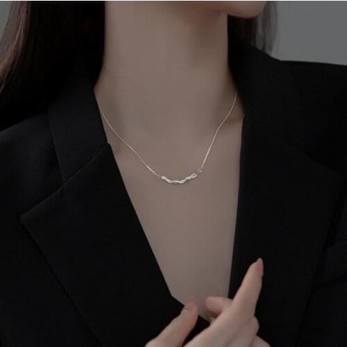 Silver Heart Necklaces 925 Sterling Silver Pendants Necklaces with Cubic Zirconia Fashion Style