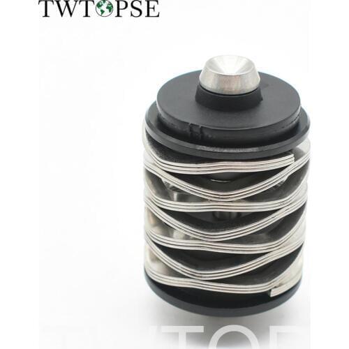 TWTOPSE 115g Wave Spring Bike Rear Shocks Titanium Bolt For Brompton Folding Bicycle Suspension 304 Stainless Steel Spring Part