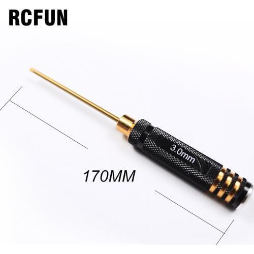 Rc RCFUN 4Pcs/set Titanium Plating 1.5/2/2.5/3mm Hexagon Screwdriver Screw Driver Tool Kit for RC Model Car Boat Airplane S176