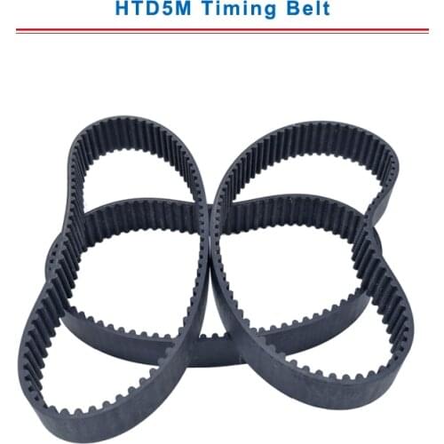 Timing belt HTD5M 575/580/585/590/595/600 circle-arc teeth belt width 15/20/25/30 mm teeth pitch 5mm
