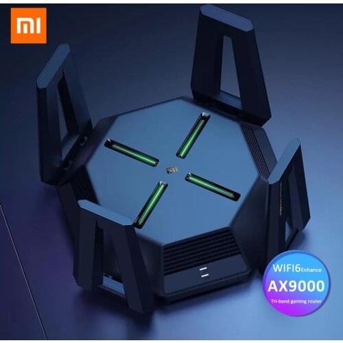 Xiaomi Mi AX9000 Router AloT WiFi6 Enhanced Edition Tri-Band USB3.0 Wireless Mesh Network Game Acceleration Repeater 12 Antennas