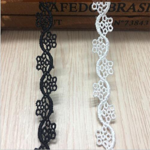 DIY handmade lace accessories water solublecloth lace cotton lace lace flower wave 1cm