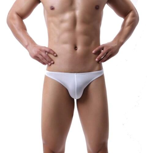 Sexy Men Briefs Seamless Penis Pouch Slip Homme Underwear Swimwear Low Waist Underpants Briefs Bikini Panties Sleepwear