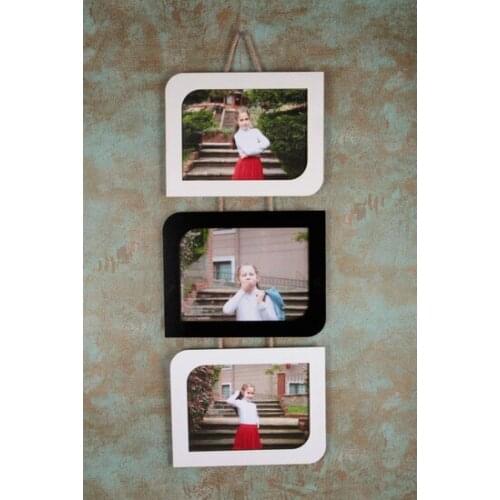 Modern Ramanfotoğrafçılık 15x21 Color Wood 3 Pcs Corded frame фоторамка коллаж Photo frame
