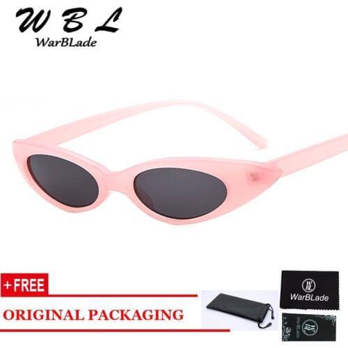 WarBLade 2019 New Fashion Cat Eye Women Sunglasses Clear small Frame Glasses Brand Designer Unique Sunglasses Men UV400