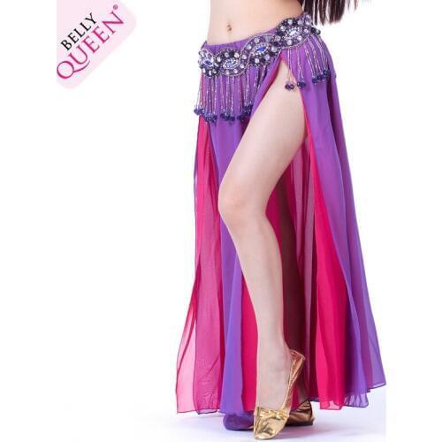 2016 Top Fashion Direct Selling Women Acetate Bellydance Costume Professional Sexy Woman Belly Dance Skirt Stage 13colors