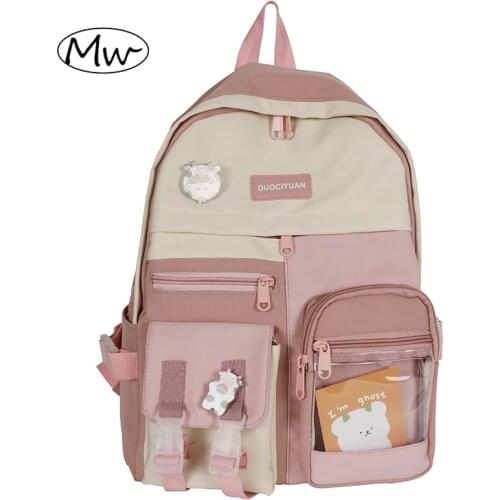 Womens Backpack Laptop School Bags for Girl Fashion Tactical Cartoon Transparent Backpack Women Luxury Briefcase for Teens M007