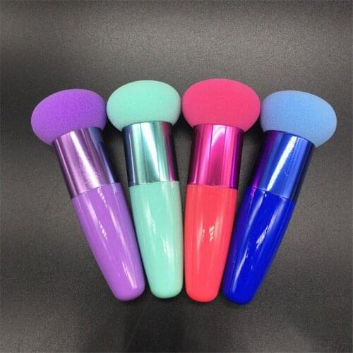 1PC Cosmetic Brushes Mushroom Head Foundation Powder Sponge Liquid Cream Puff Face Make Up Brushes Cosmetic Stick Beauty Tools