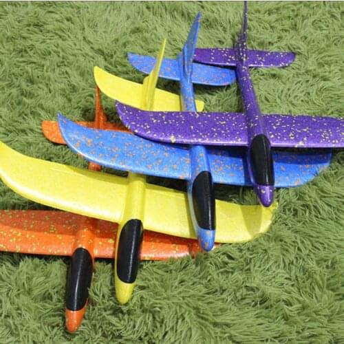 5pcs/lot EPP Foam Material Hand Throw Plane Outdoor Launch Glider Childrens Gift Model Toy 48 Cm Fun Helicopter Toys Party Game