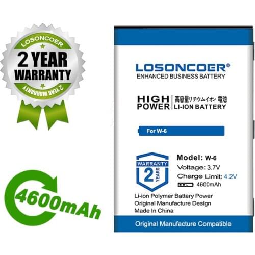 LOSONCOER Battery 4600mAh W-6 Battery For W-6 Wireless Router Battery