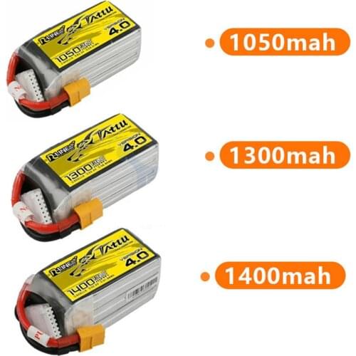 Tattu RLINE 4.0 ACE Lipo Battery 6S 22.2V 1050mah 1300mah 1400mah 130C XT60 Plug Connector for FPV Racing Drone Quadcopter Parts