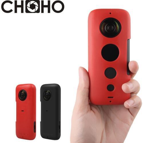 Insta360 Accessories ONE X Silicone Protective Frame Case Housing Soft Rubber Shell Protector + Lens cap Coverfor Insta360 ONE X