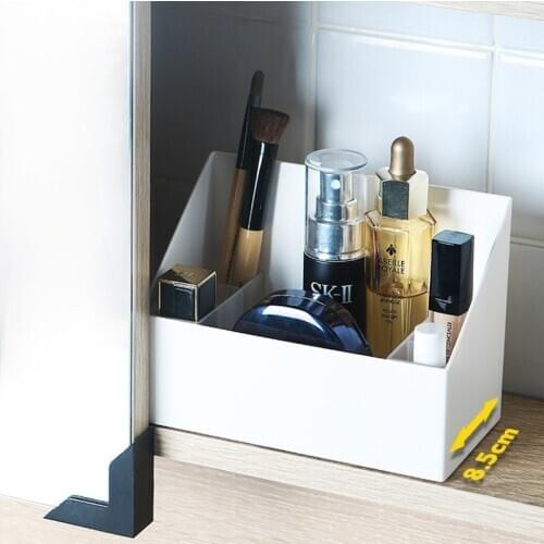 White Makeup Organizer Jewelry Box Cosmetic Organizer Makeup brush holder Box Lipstick Storage Bathroom cabinet Organizer