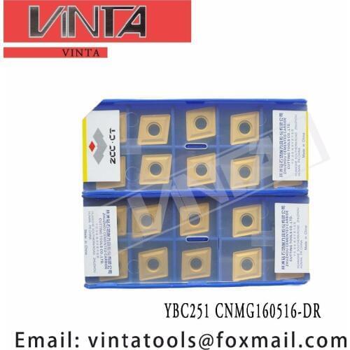 Free shipping high quality 10pcs/lots YBC251 CNMG160516-DR cnc carbide turning inserts