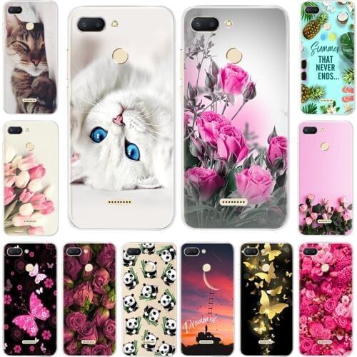 Phone Case For Xiaomi Redmi 6 5.45 inch Soft Silicone Back Cover For Xiaomi Redmi6 Redmi 6 Case Bumper Coque Funda Capas