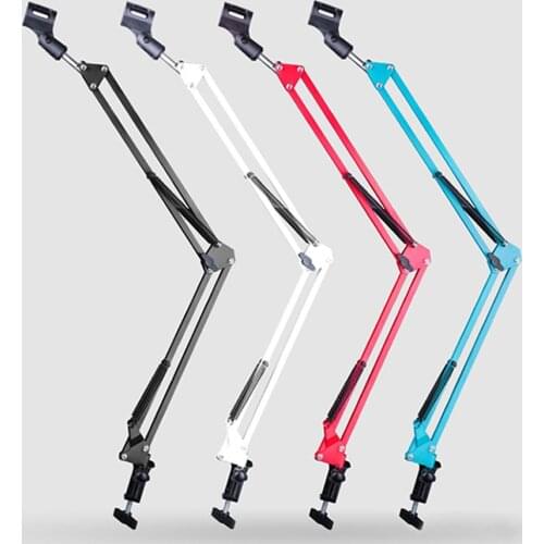 CY-35 Metal Adjustable 31.5"/80cm Studio Recording Microphone Arm Stand with Microphone Clip + Table Mounting Clamp