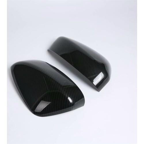 For Mazda CX8 CX-8 2017 2018 2019 2020 Carbon Fiber Side Door Rearview Mirror Cover Trim Mirror Cap Frame Car Accessories