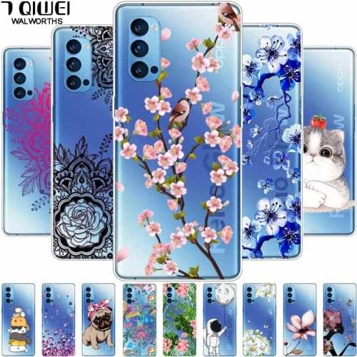 For Oppo Reno 4 Pro 5G Case Transparent Soft TPU Phone Cover for OPPO Reno 4 5G Case Silicone Clear Bumper Reno4 Pro 5G Fundas